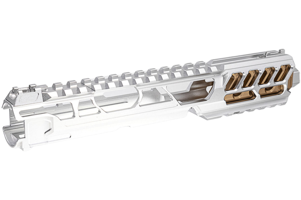 CTM TAC Fuku-2 CNC Aluminum Cut Out Upper Set Long Type for Action Army AAP01 GBB Pistol Series ( AAP-01 ) ( Silver )