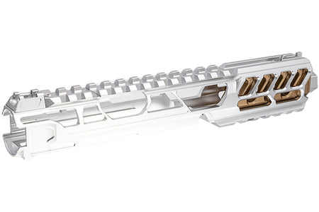CTM TAC Fuku-2 CNC Aluminum Cut Out Upper Set Long Type for Action Army AAP01 GBB Pistol Series ( AAP-01 ) ( Silver )
