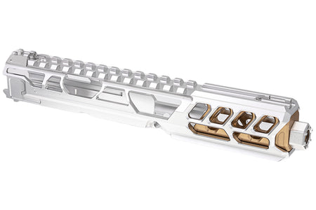 CTM TAC Fuku-2 CNC Aluminum Cut Out Upper Set Long Type for Action Army AAP01 GBB Pistol Series ( AAP-01 ) ( Silver )