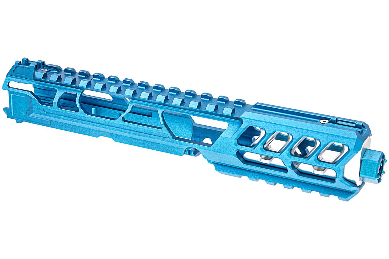 CTM TAC Fuku-2 CNC Aluminum Cut Out Upper Set Long Type for Action Army AAP01 GBB Pistol Series ( AAP-01 ) ( Blue )
