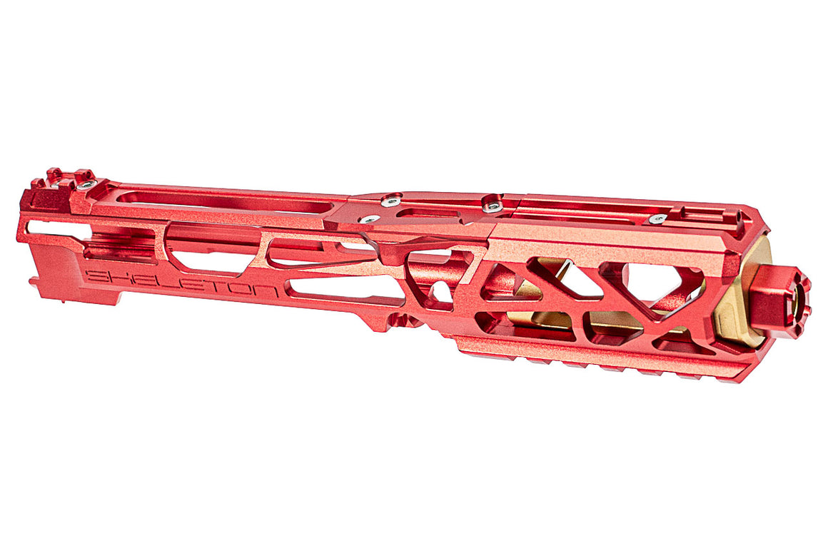CTM TAC Fuku-2 CNC Aluminum Skeleton Upper Set For Action Army AAP01 GBB Pistol Series ( AAP-01 ) ( Red & Gold )