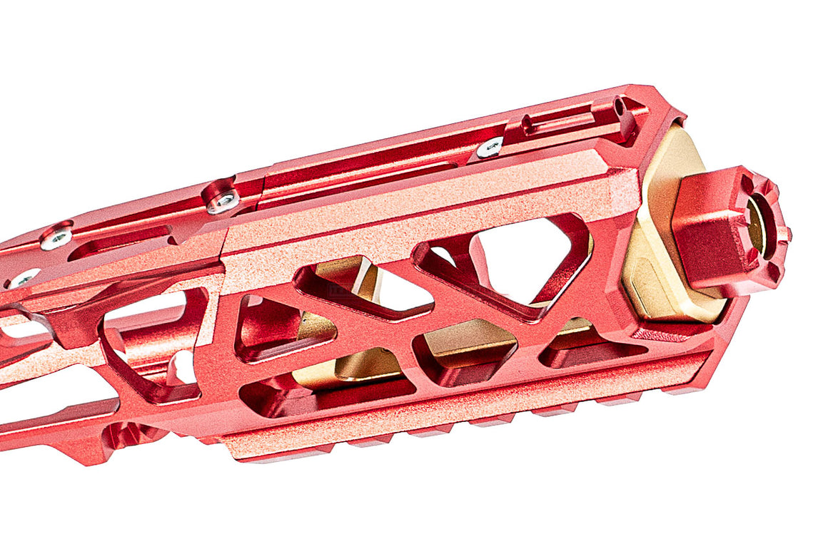 CTM TAC Fuku-2 CNC Aluminum Skeleton Upper Set For Action Army AAP01 GBB Pistol Series ( AAP-01 ) ( Red & Gold )