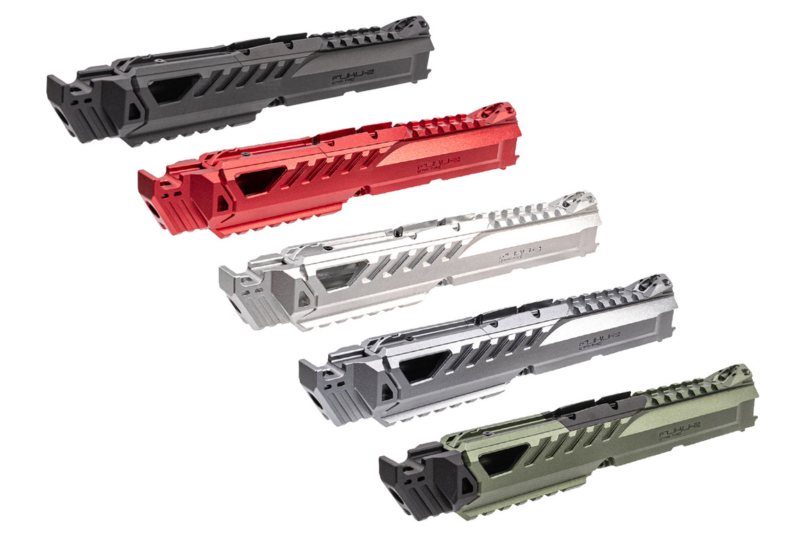 CTM Fuku-2 CNC Aluminum SHARK Upper For Action Army AAP-01 GBB Pistol Series-Army Green