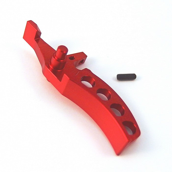 JeffTron Curved CNC Trigger for AR M4 / M16 AEG ( Red )
