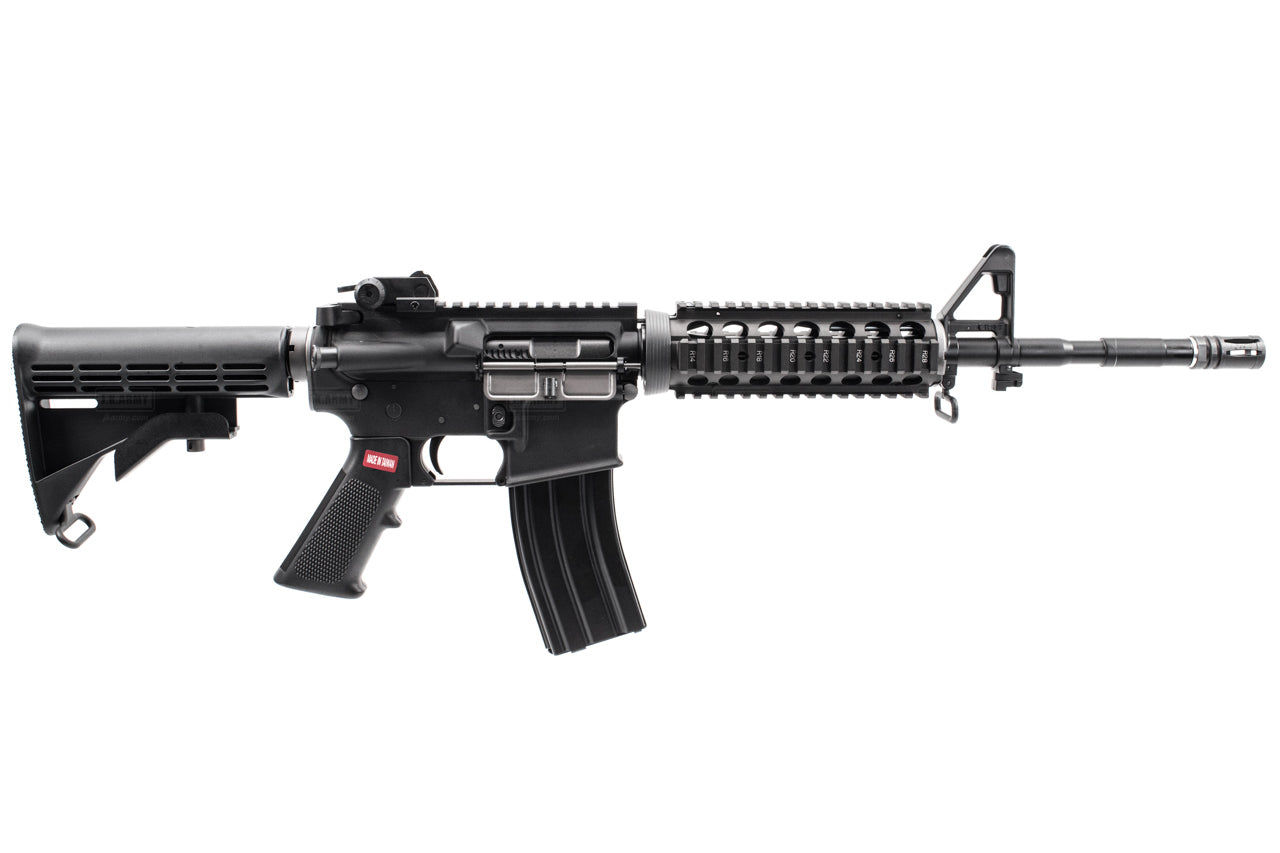 Cybergun Licensed FN HERSTAL M4A1 Carbine RIS GBB Rifle Airsoft ( Black ) ( WE GBB System )