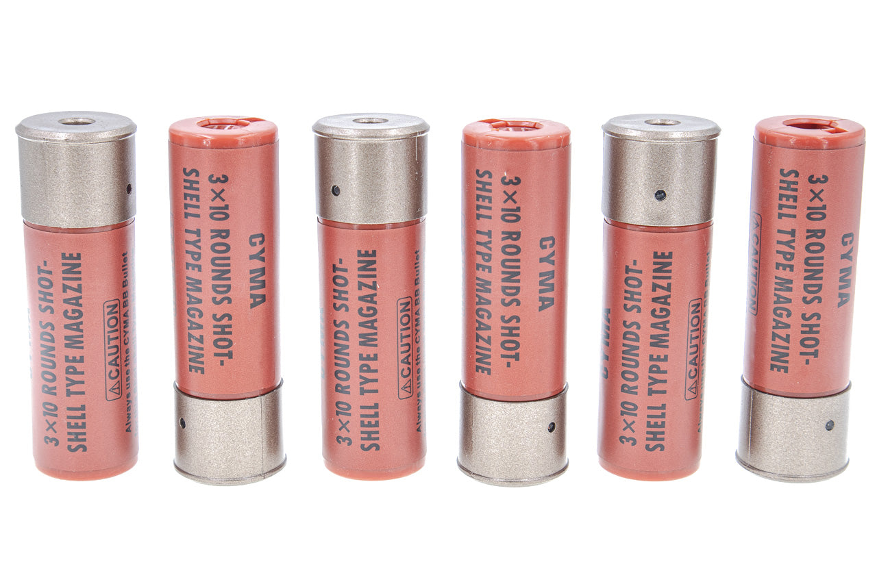 CYMA M870 Air Shotgun Shell 30 Rounds ( 6 pcs ) ( Red )