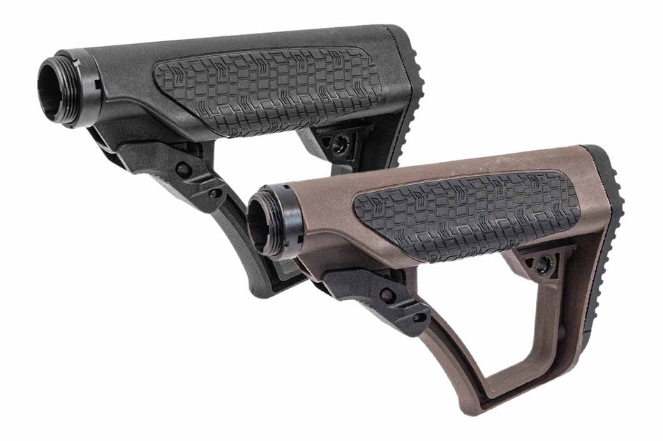 EMG ETA Retractable Battery Storage Stock with Buffer Tube For AR / M4 AEG Series -Brown