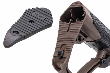 EMG ETA Retractable Battery Storage Stock with Buffer Tube For AR / M4 AEG Series -Brown