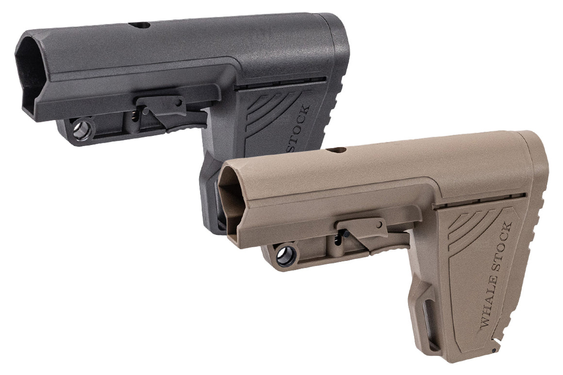 CYMA Whale Stock Long Version For AR / M4 AEG / GBB Rifle Series -Tan