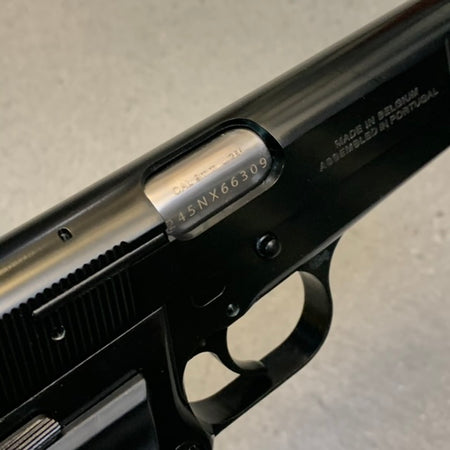 WE Browning Hi-Power MK3 GBB Pistol Airsoft ( Black ) ( Custom Marking )-No Marking ( Original Version )