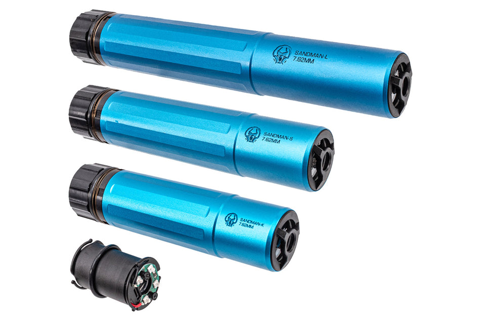 PTS Dead Air Sandman Dummy Airsoft Barrel Extension with Tracer Unit ( Training Blue ) -L