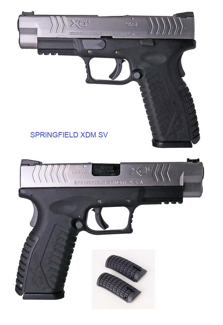 Springfield Armory Licensed XDM Gas Blowback Airsoft Training Pistol ( Model: 4.5 Duty ) ( Air Venturi ) -Silver