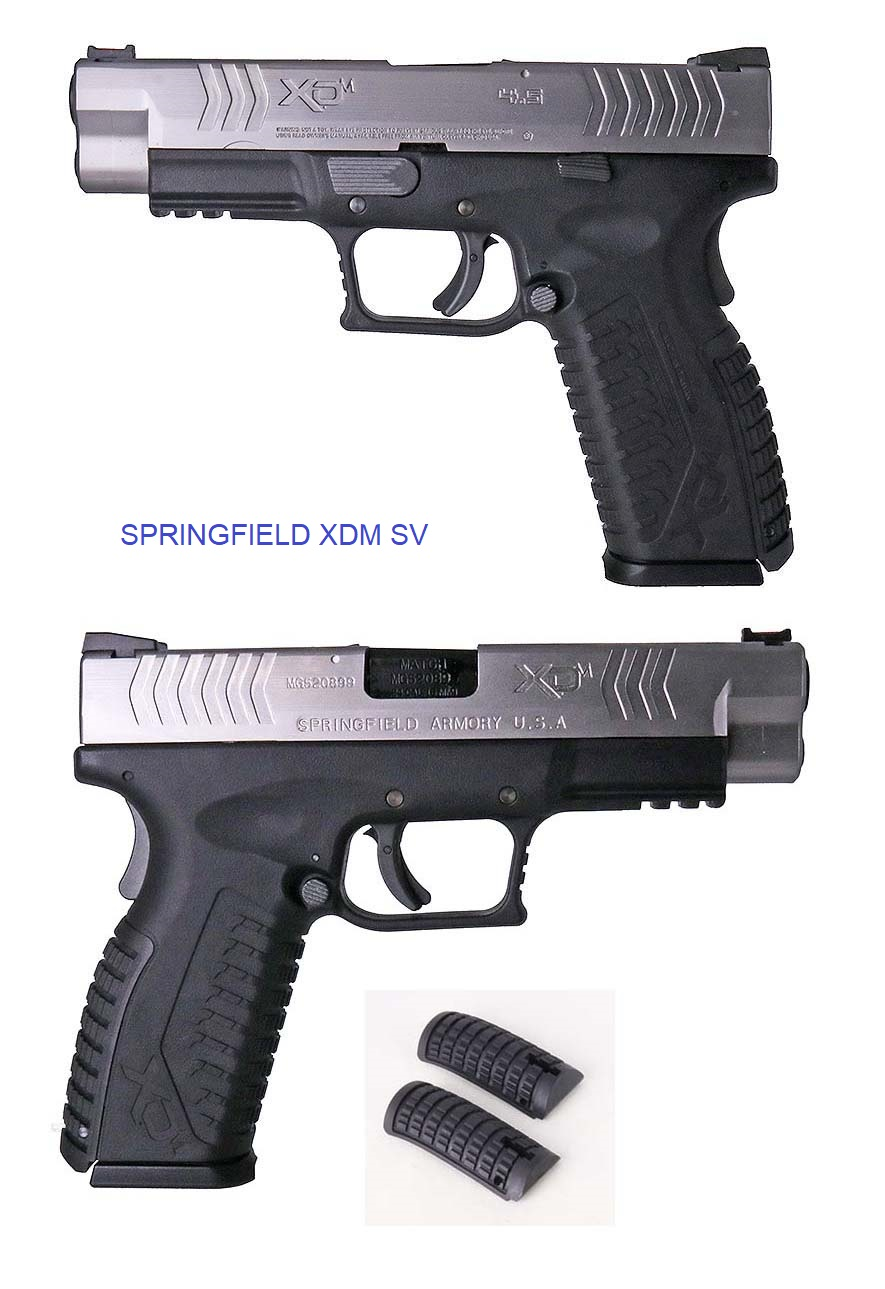 Springfield Armory Licensed XDM Gas Blowback Airsoft Training Pistol ( Model: 4.5 Duty ) ( Air Venturi ) -Silver