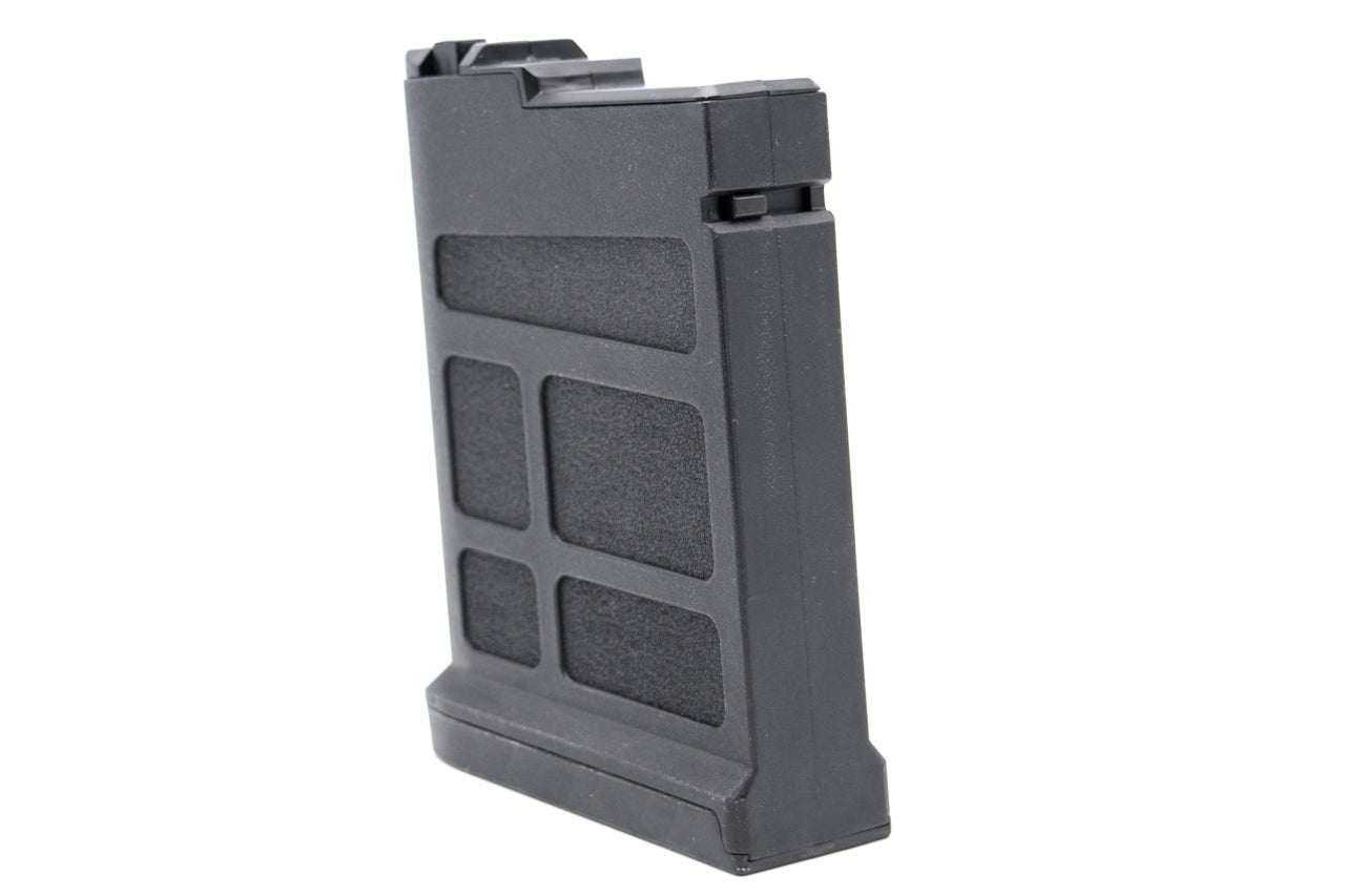 Double Eagle DE M66 Polymer Spring Sniper Magazine 50 Rounds 6mm ( Black )