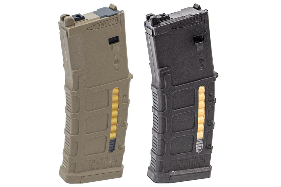 DE DMAG MWS 35Rds Gas Magazine for Marui TM MWS / MTR GBBR Series ( Black )