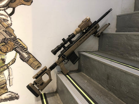 Double Eagle DE M66 Polymer Folding Stock Bolt Action Spring Sniper Rifle-Dark Earth ( DE )