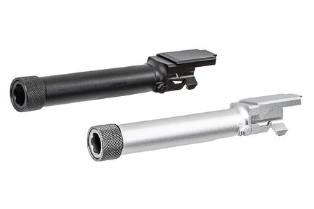 Detonator CNC Aluminum 14mm CCW Thread Outer Barrel For Tokyo Marui TM G19 GBBP -Silver