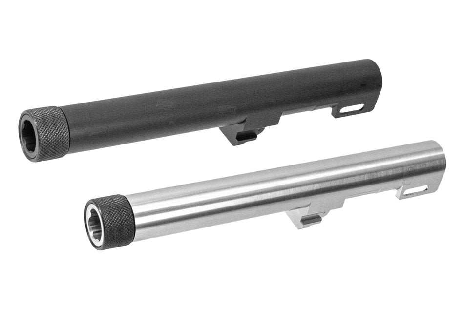 Dentonator Aluminum 14mm CCW Threaded Outer Barrel For Marui TM M9A1 GBBP-Silver