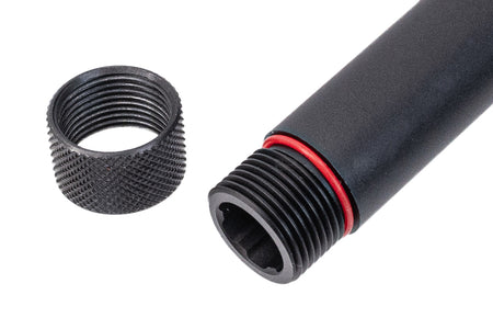 Dentonator Aluminum 14mm CCW Threaded Outer Barrel For Marui TM M9A1 GBBP-Silver