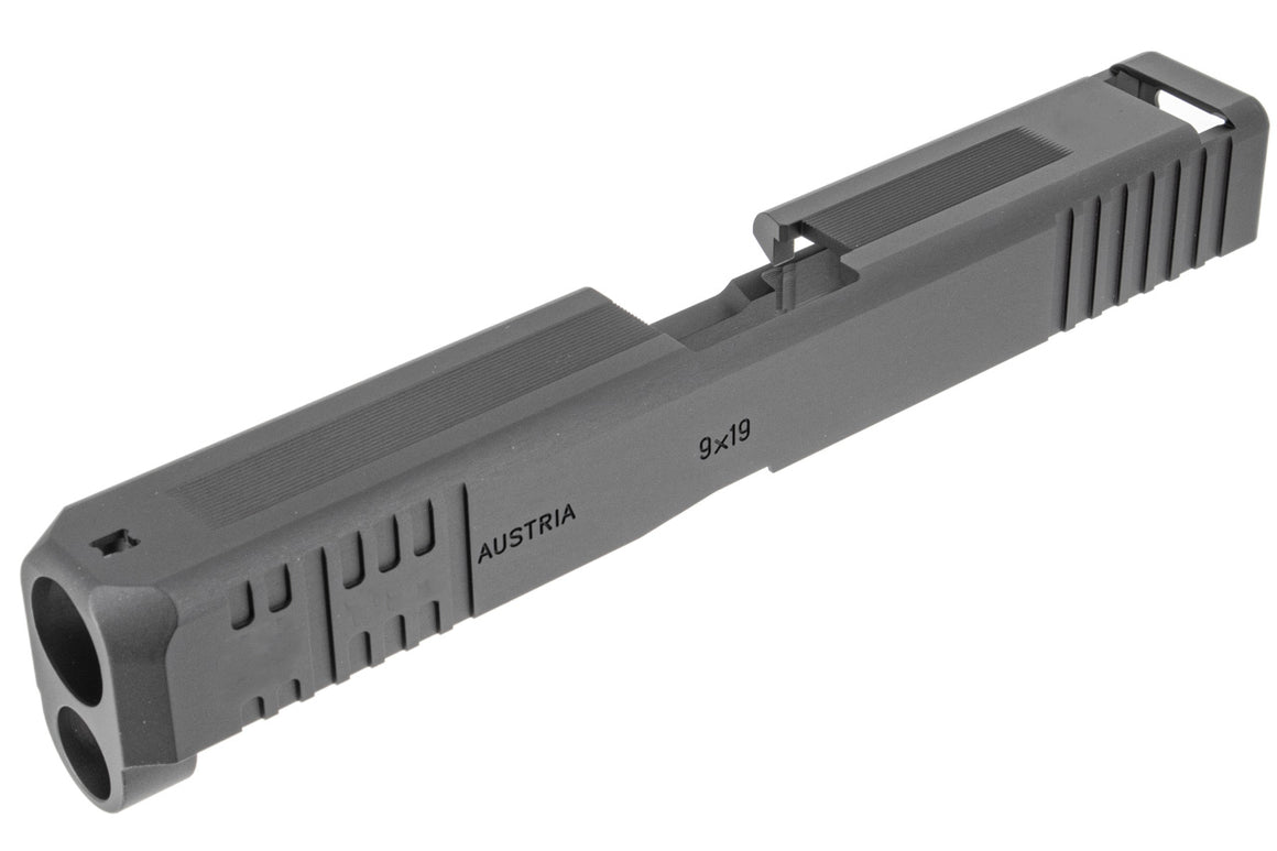 Detonator Wil Combat Style Custom 17 G4 Aluminum Slide for Marui TM G17 Gen4 GBB Series ( Black )