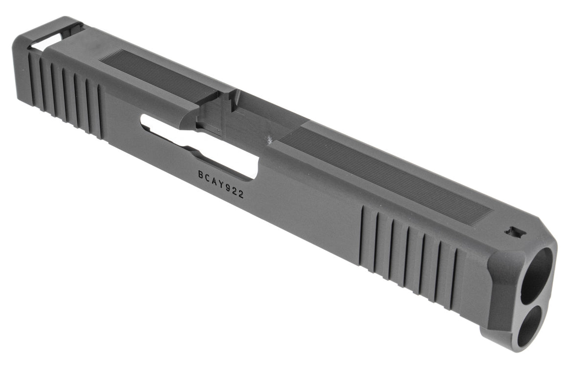 Detonator Wil Combat Style Custom 17 G4 Aluminum Slide for Marui TM G17 Gen4 GBB Series ( Black )