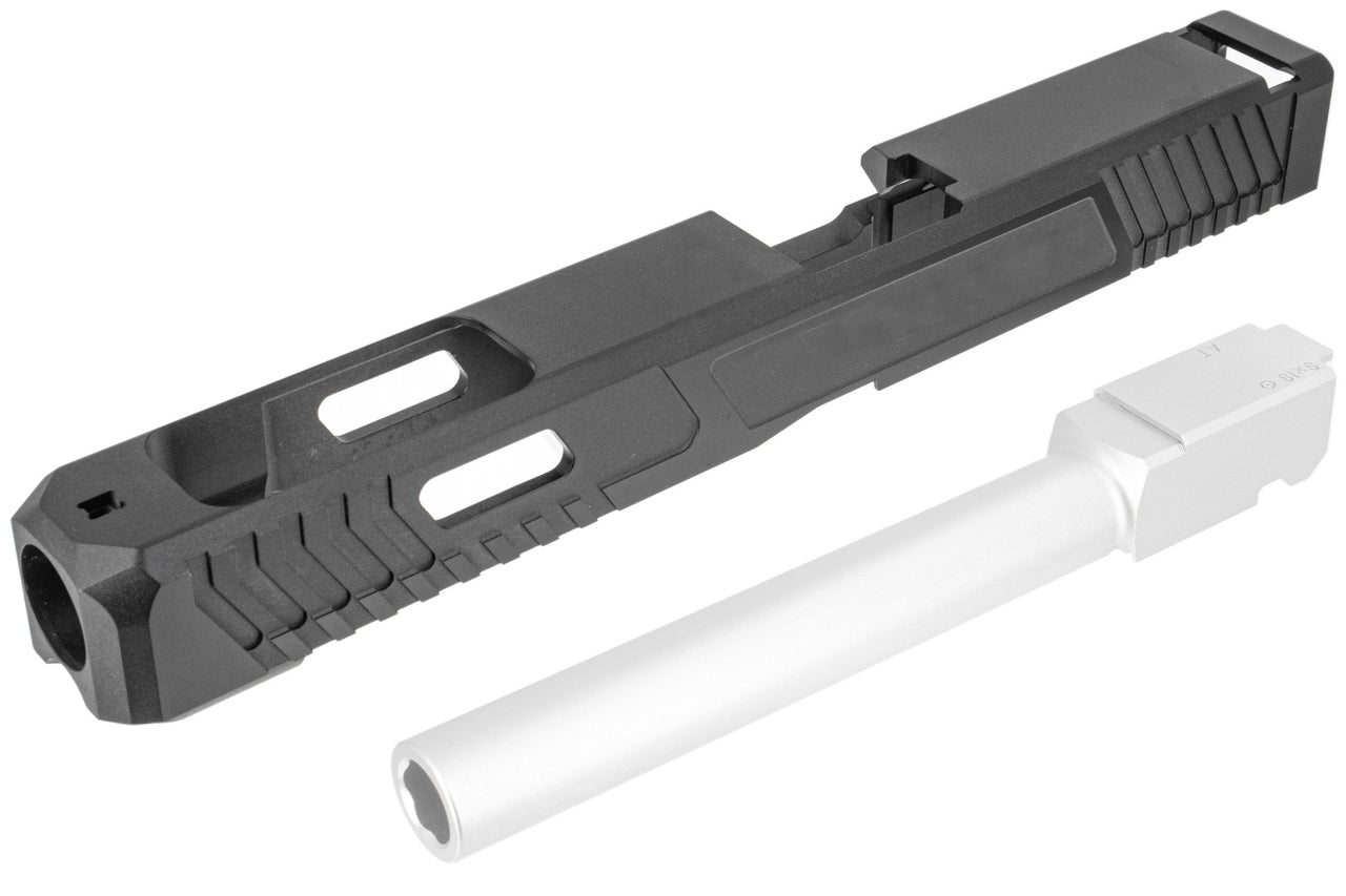 Detonator John Wick TT Style Mdel G34 G3 Aluminum Slide for Marui TM G17 Gen3 GBB Series ( Black )