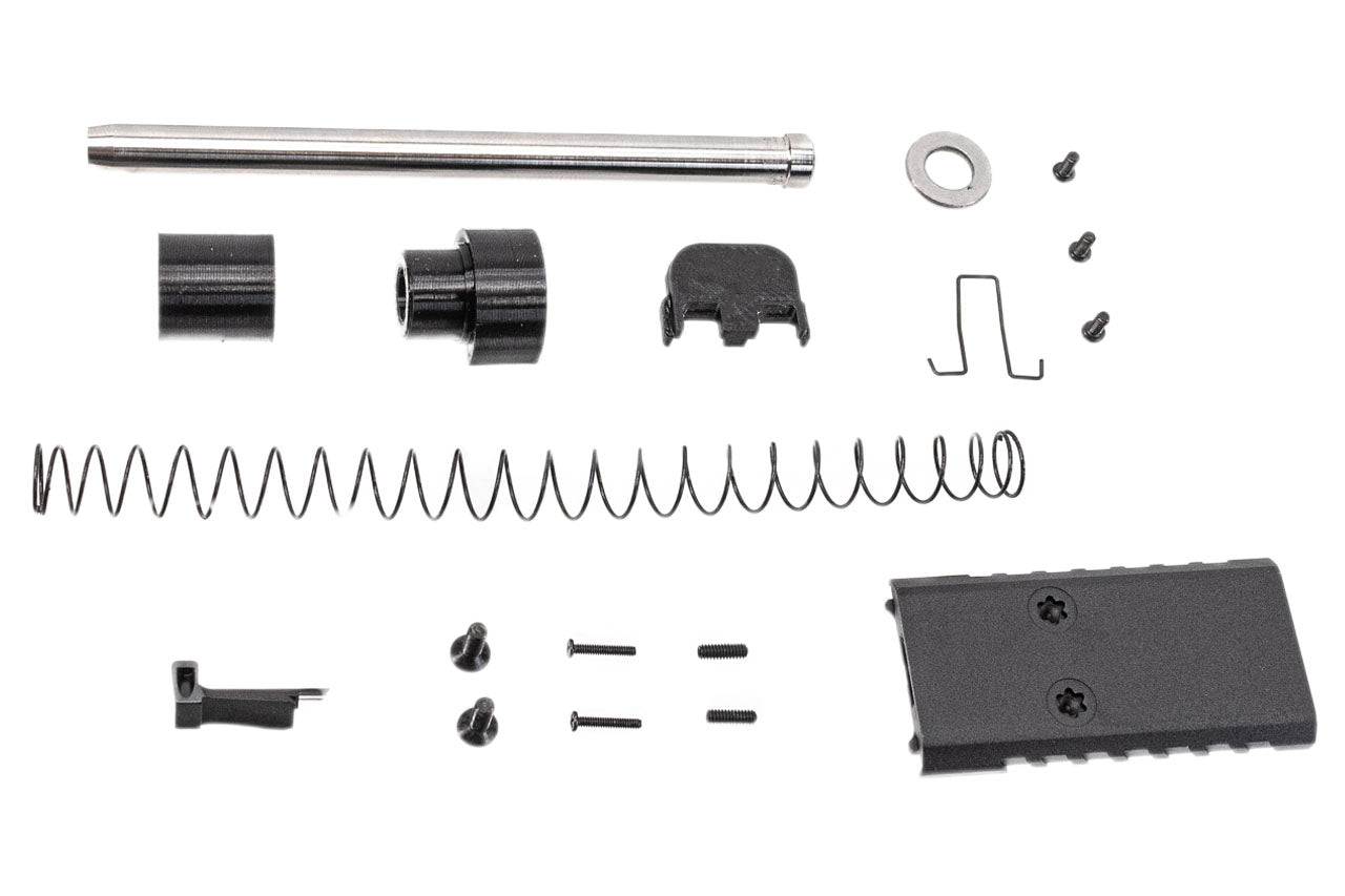 Detonator CNC Aluminum T Style G34 Slide Set For Marui TM G17 Gen5 MOS GBBP