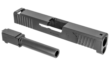 Detonator TRI Style System V1 Cut 19 G4 Custom Aluminum Slide for Marui TM G19 Gen4 GBB Series ( Black )