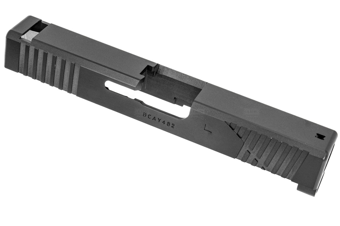 Detonator TRI Style System V1 Cut 19 G4 Custom Aluminum Slide for Marui TM G19 Gen4 GBB Series ( Black )