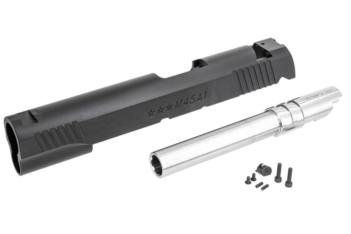 Detonator CL Style M45A1 Aluminum Slide & Frame Set for Tokyo Marui TM M45A1 GBB ( Black )