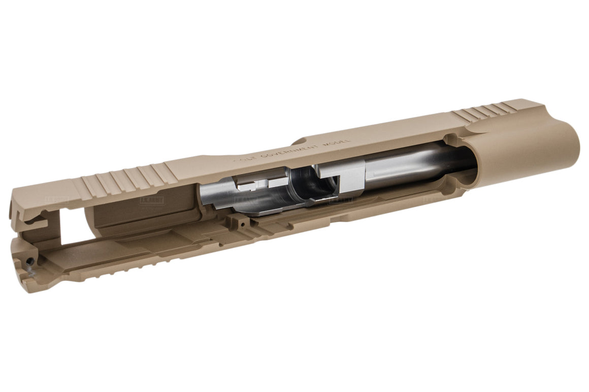Detonator Colt Style M45A1 Aluminum Slide & Frame Set for Tokyo Marui TM M45A1 GBB ( Tan ) ( Limited Edition )