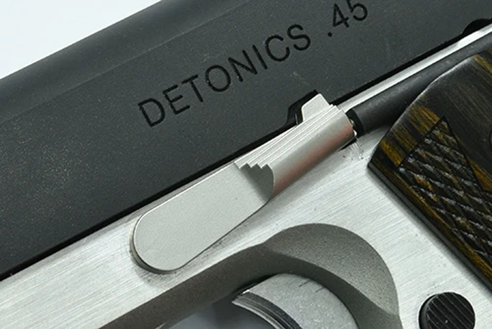 Guarder Stainless Slide Stop for MARUI DETONICS .45 ( Silver )