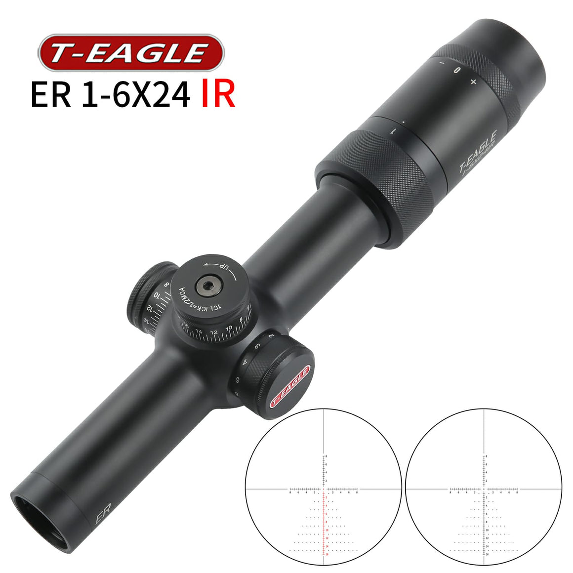 DISCOVERY T-EAGLE Optics ER 1-6X24 IR Rifle Scope ( Black )