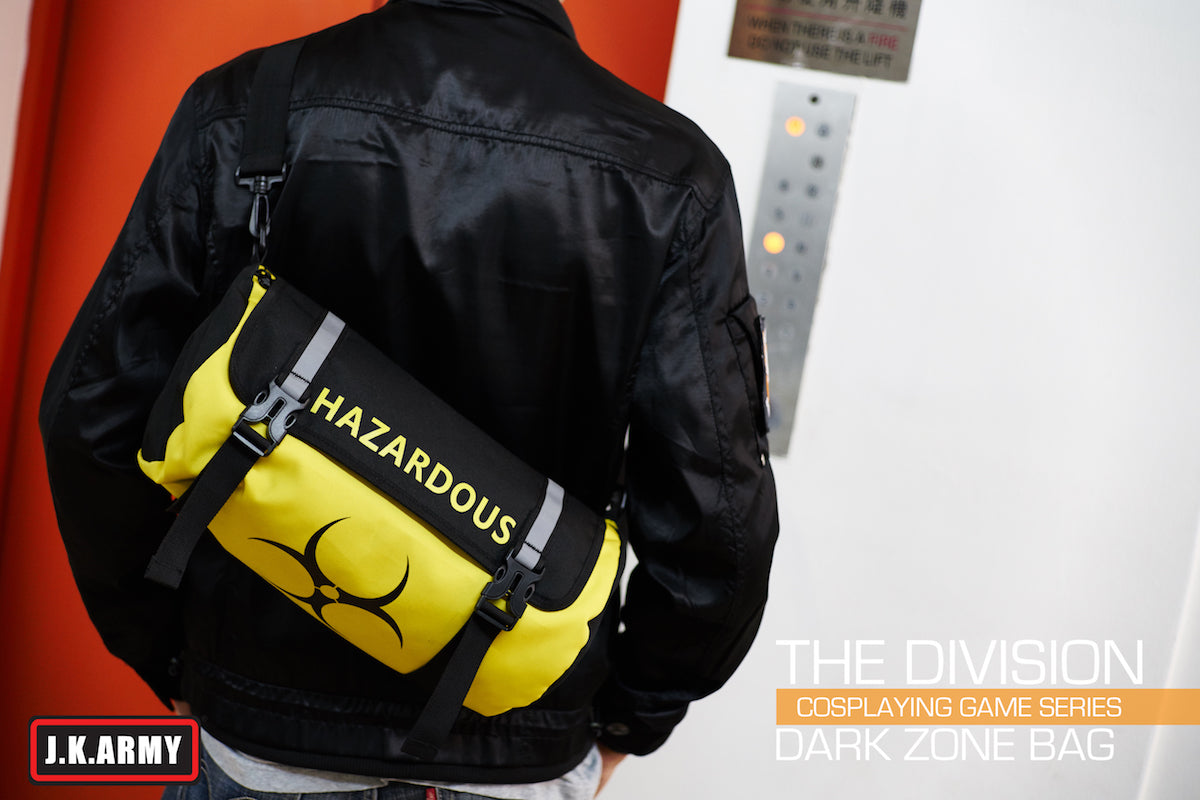 The Division Cosplaying Game Dark Zone Bag ( HAZARDOUS ) ( SHD Agent ) ( Yellow ) ( JKU-DZB01 )