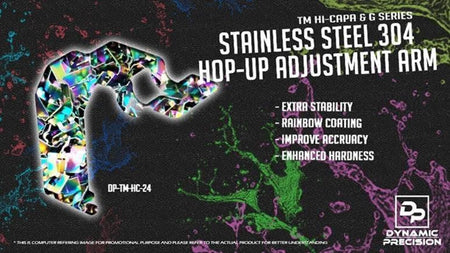 Dynamic Precision DP SS304 Hop Up Adjustment Arm for Tokyo Marui TM Hi-Capa Series