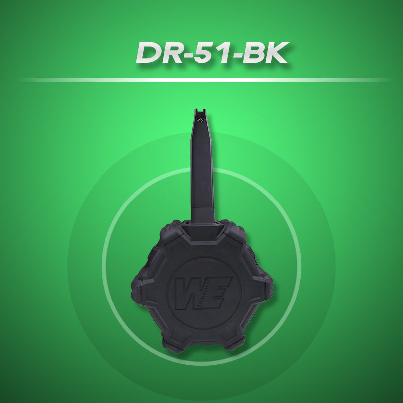 WE 350 Rounds Drum Gas Magazine For WE Hi-Capa GBBP Series