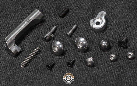 Dream Capa DCP CNC Aluminium INF Grip ( Infinity Diamond Hollow SV Style ) For TM Hi-Capa GBBP Airsoft Series ( 5-Axis CNC Machining ) Red