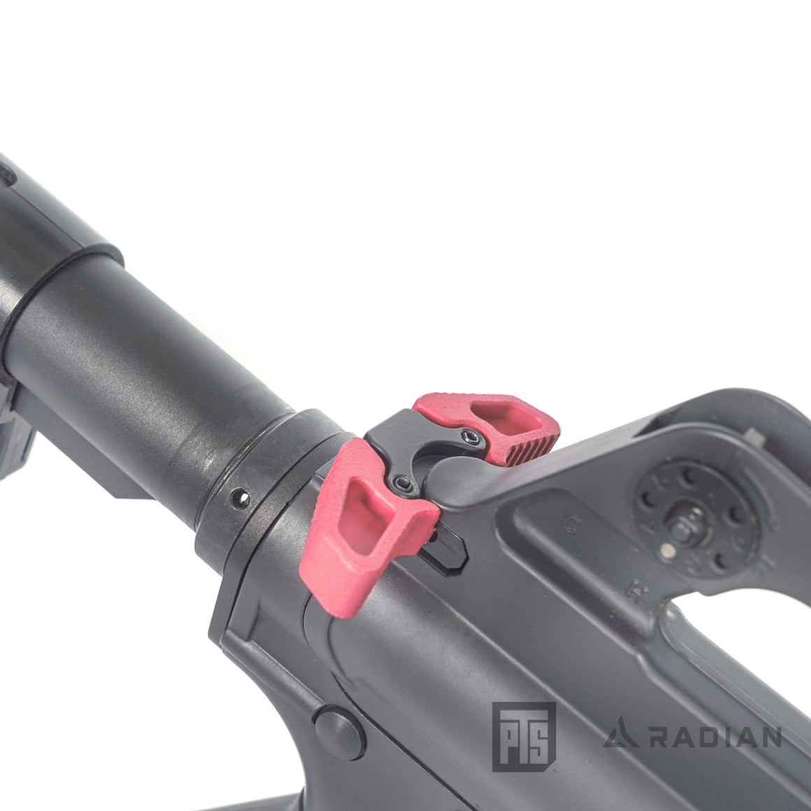 PTS Radian Raptor-LT Ambidextrous Charging Handle For AEG / ERG-Red