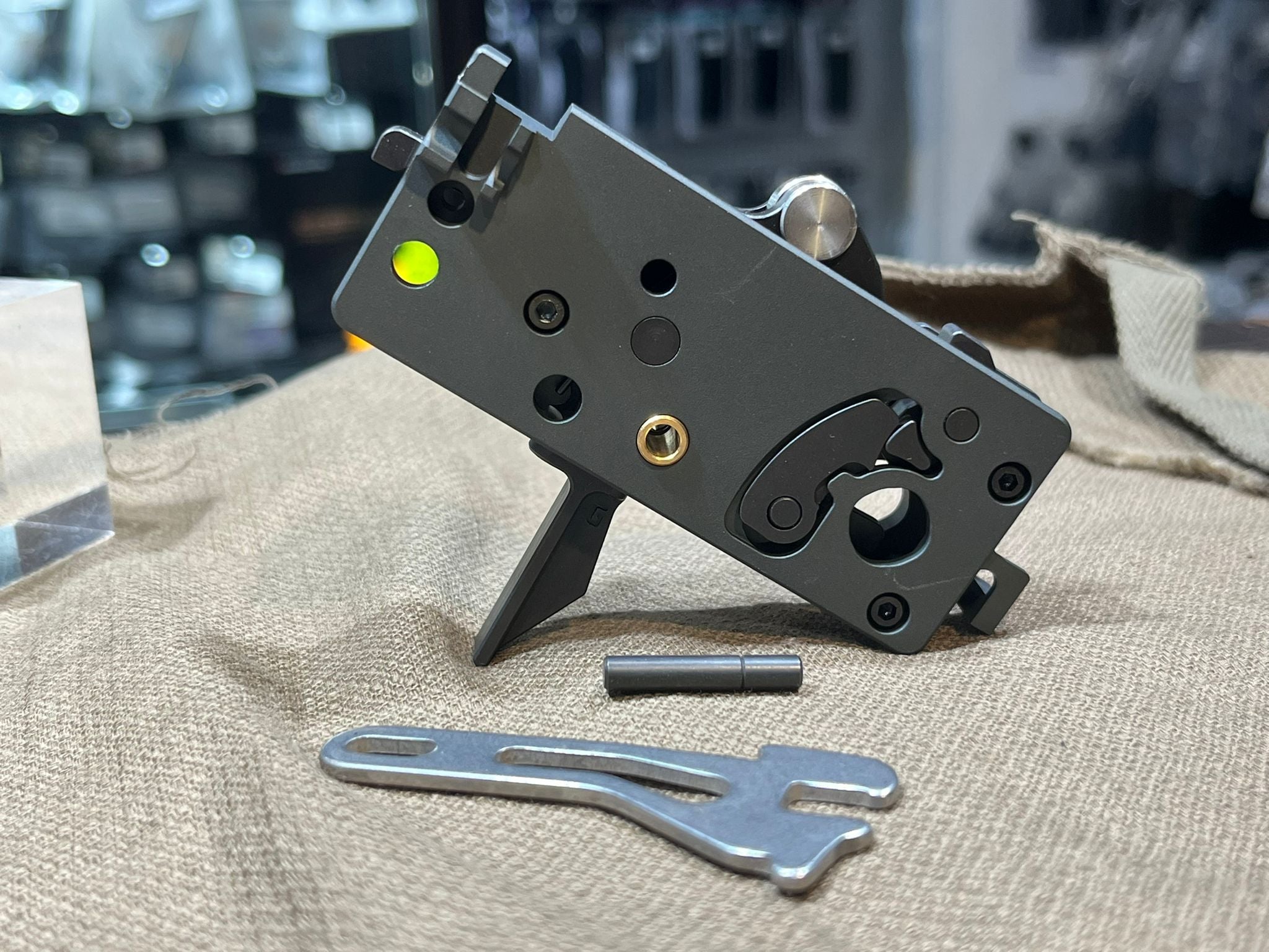 DYTAC Drop in Trigger Box Set Assemble Flat Trigger for Tokyo Marui TM M4 MWS GBB ( Ambi Bolt Release Function Compatible )
