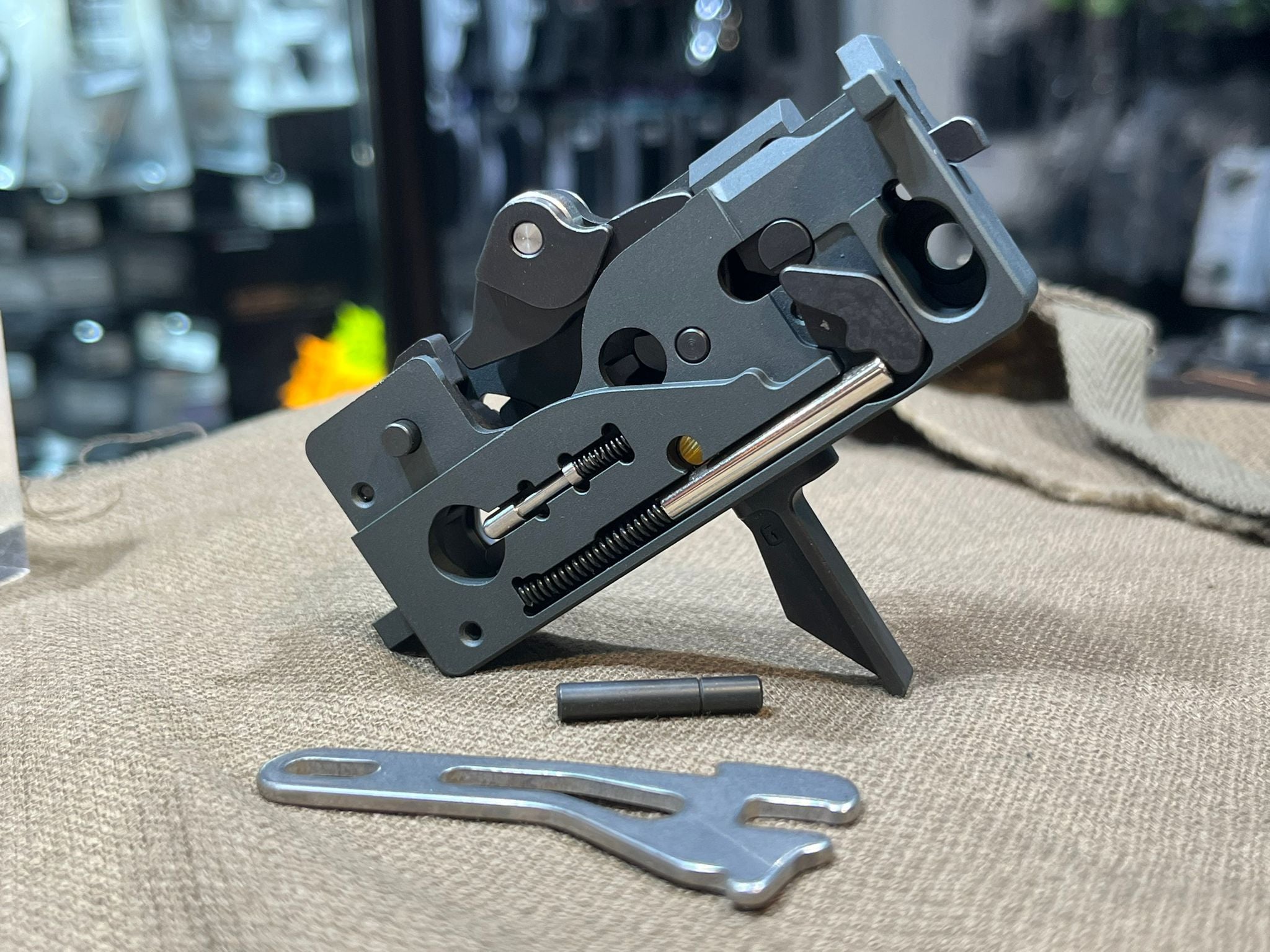 DYTAC Drop in Trigger Box Set Assemble Flat Trigger for Tokyo Marui TM M4 MWS GBB ( Ambi Bolt Release Function Compatible )
