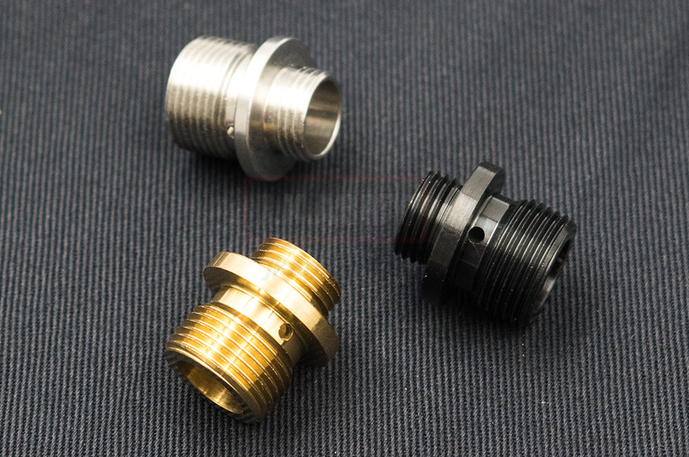 Dynamic Precision Stainless Steel Dummy Suppressor Adapter  M11 CW to M14 CCW ( Gold )