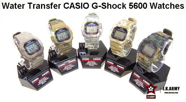 DYTAC Water Transfer CASIO G-Shock 5600 Watch ( 5 Colors ) ( G Shock )