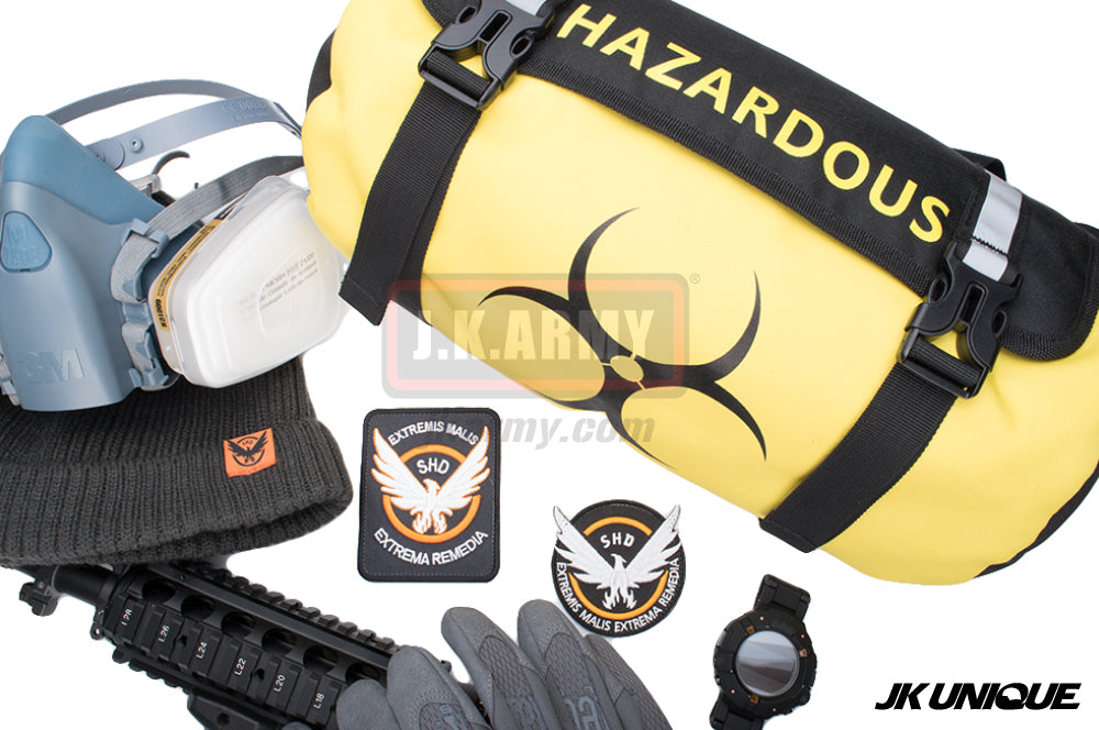 The Division Cosplaying Game Dark Zone Bag ( HAZARDOUS ) ( SHD Agent ) ( Yellow ) ( JKU-DZB01 )