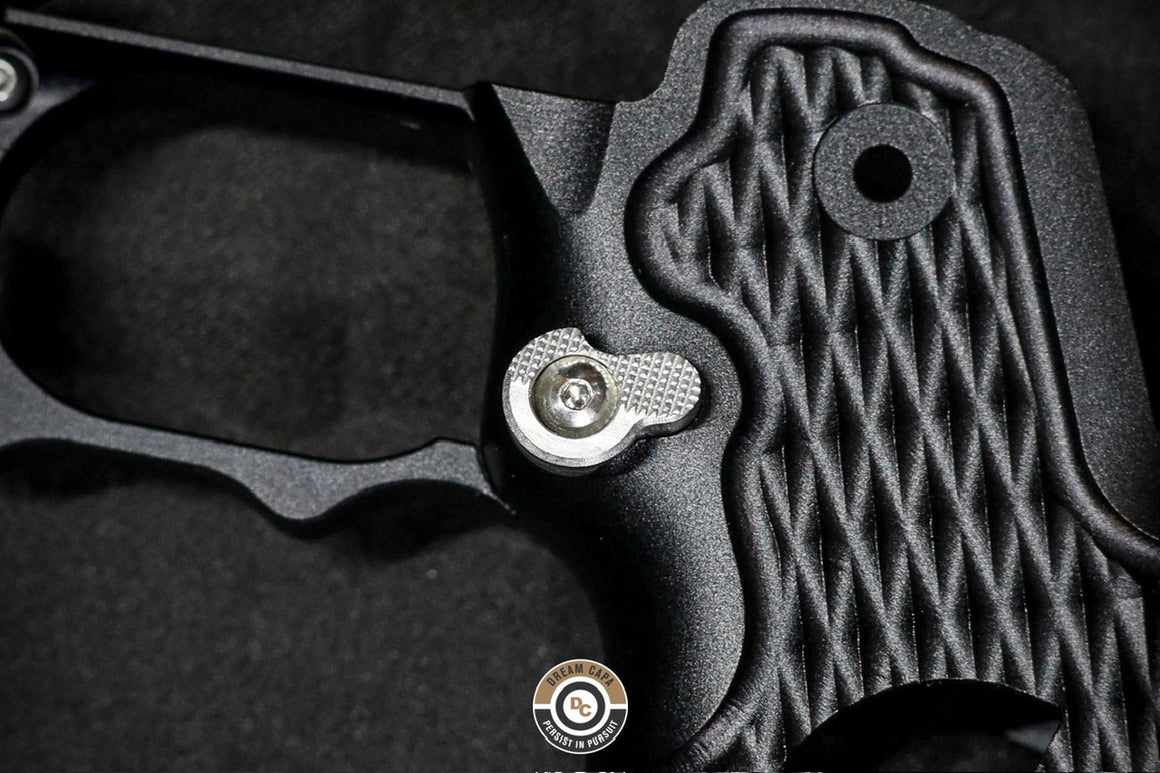 Dream Capa DCP CNC Aluminium INF Grip ( Infinity Diamond Hollow SV Style ) For TM Hi-Capa GBBP Airsoft Series ( 5-Axis CNC Machining ) Red