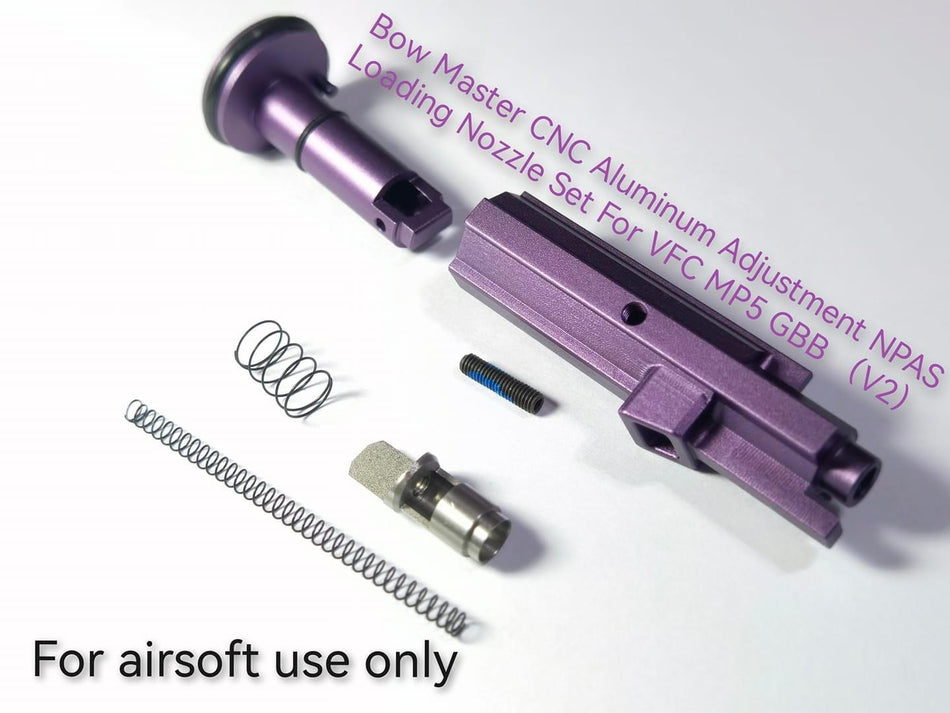 Bow Master T6 Aluminum CNC Adjustment NPAS Loading Nozzle Set For UMAREX / VFC MP5 GBB V2 ( Version 2 )