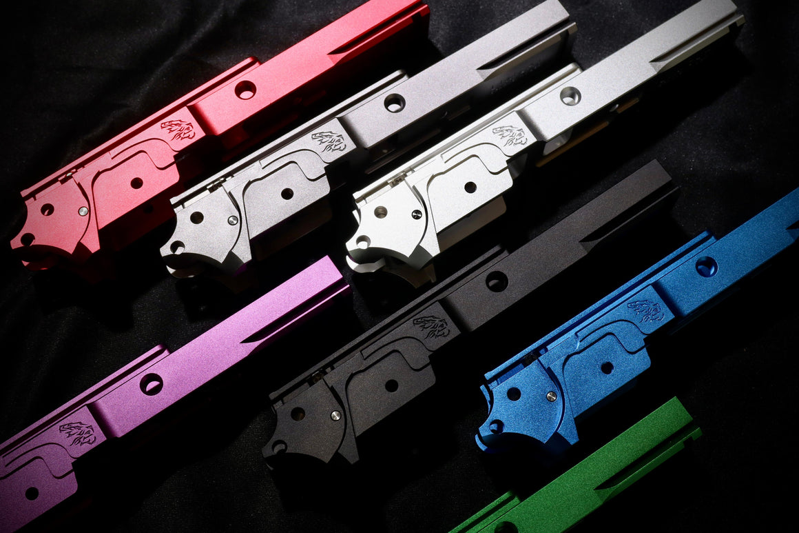 EDGE LimCat Style Aluminum Frame for Marui TM Hi-Capa GBBP Series-Orange