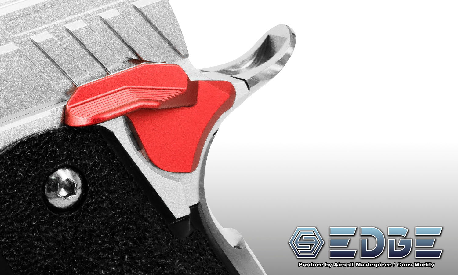 EDGE ALBATROSS Aluminum Ambi Thumb Safeties for Marui TM Hi-Capa GBBP Series-Orange