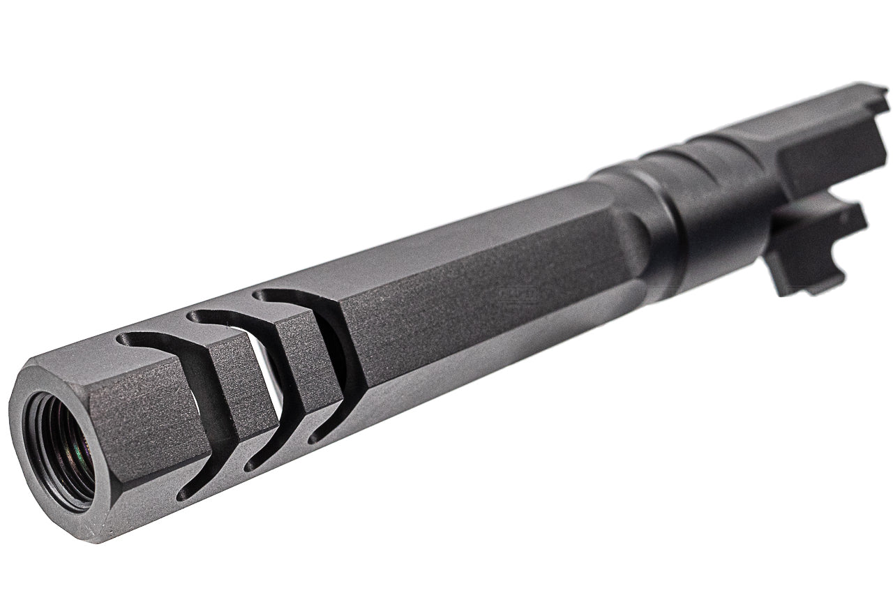 EDGE HEXA Stainless Steel Outer Barrel for Marui TM Hi-Capa 5.1 / 1911 GBBP Series-Silver