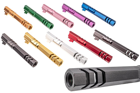 EDGE HEXA Aluminum Outer Barrel for Marui TM Hi-Capa 5.1 / 1911 GBBP Series-Silver