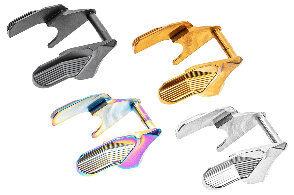 EDGE ALBATROSS Stainless Steel Ambidextrous Thumb Safety For Marui TM Hi-Capa / 1911 GBBP Series -Silver